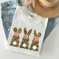 Leopard Print Easter Bunnies, Easter Rabbit Comfort Colors Tshirt