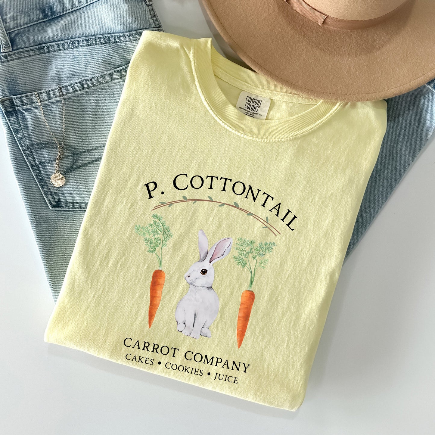 Peter Cottontail Carrot Company, Retro Farm Sign, Easter Comfort Colors Tshirt