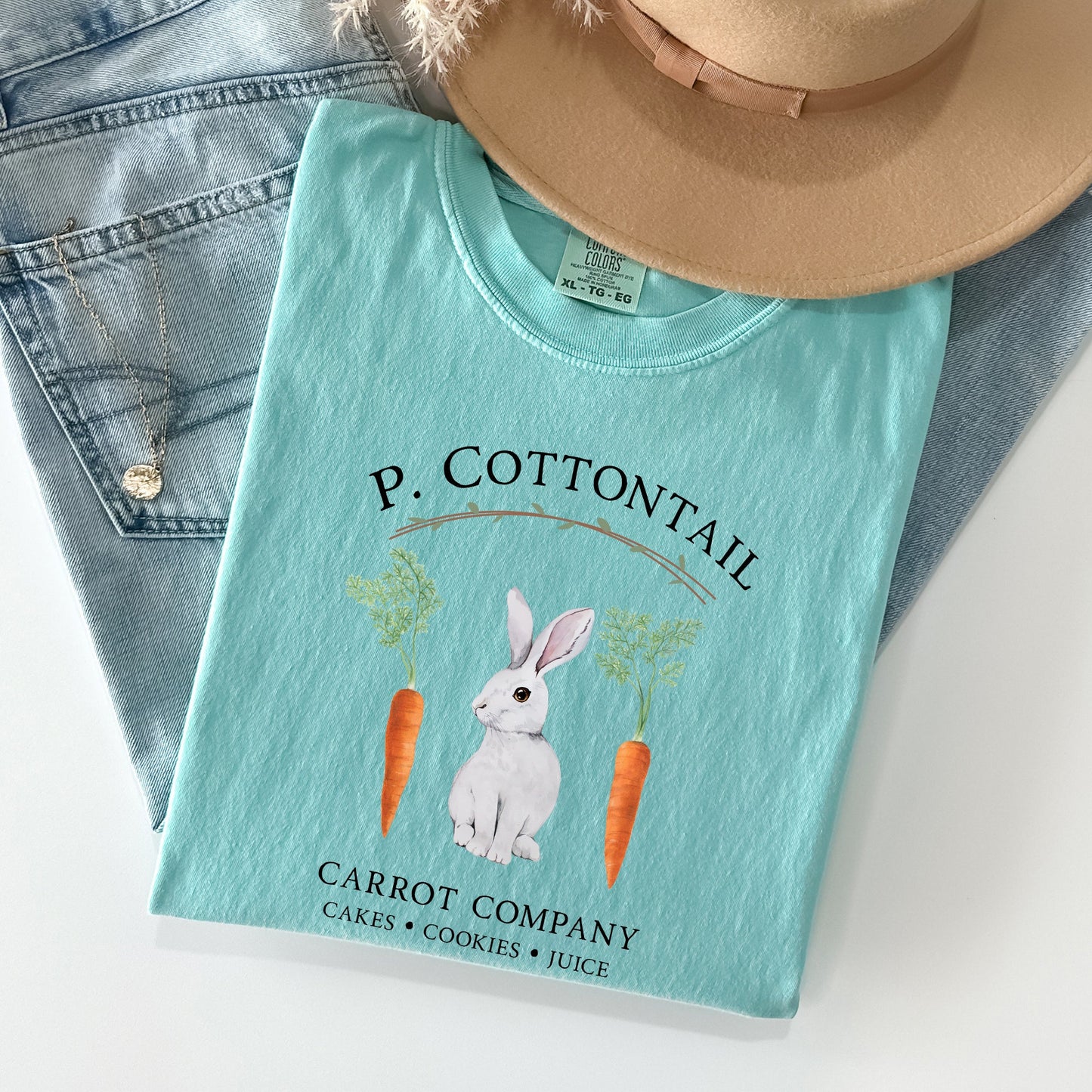 Peter Cottontail Carrot Company, Retro Farm Sign, Easter Comfort Colors Tshirt