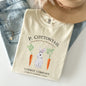 Peter Cottontail Carrot Company, Retro Farm Sign, Easter Comfort Colors Tshirt