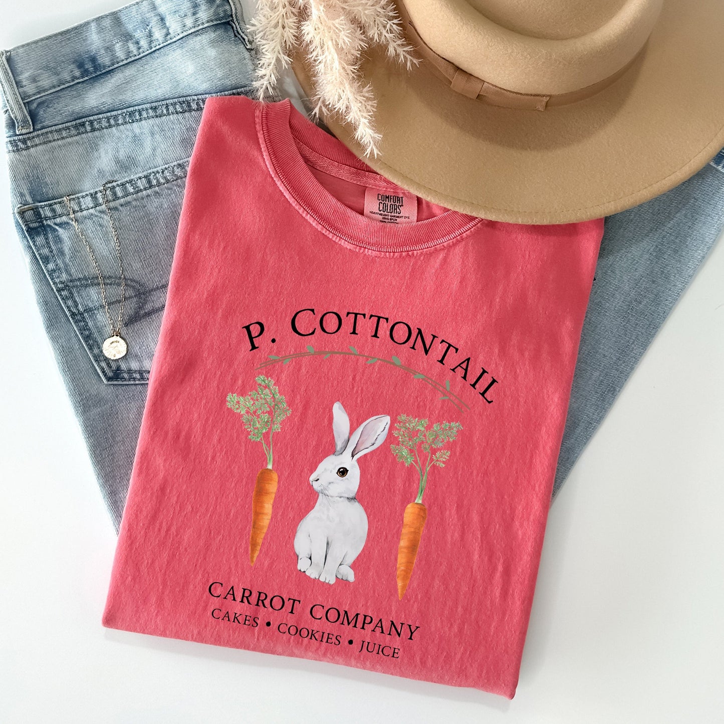 Peter Cottontail Carrot Company, Retro Farm Sign, Easter Comfort Colors Tshirt