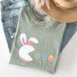 Retro Game Easter Bunny, Eggs Comfort Colors Tshirt