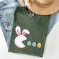 Retro Game Easter Bunny, Eggs Comfort Colors Tshirt