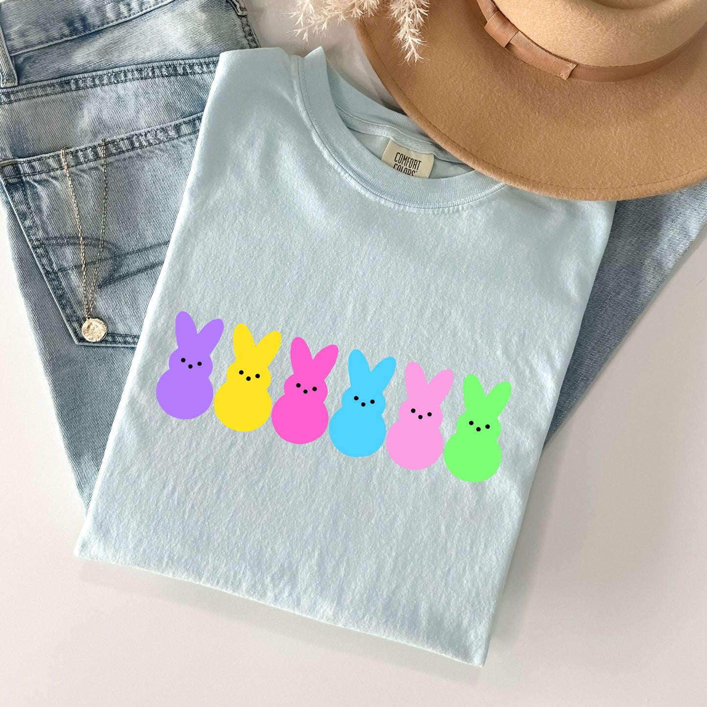 Retro Peeps, Easter Candy, Rabbit, Bunny Comfort Colors Tshirt