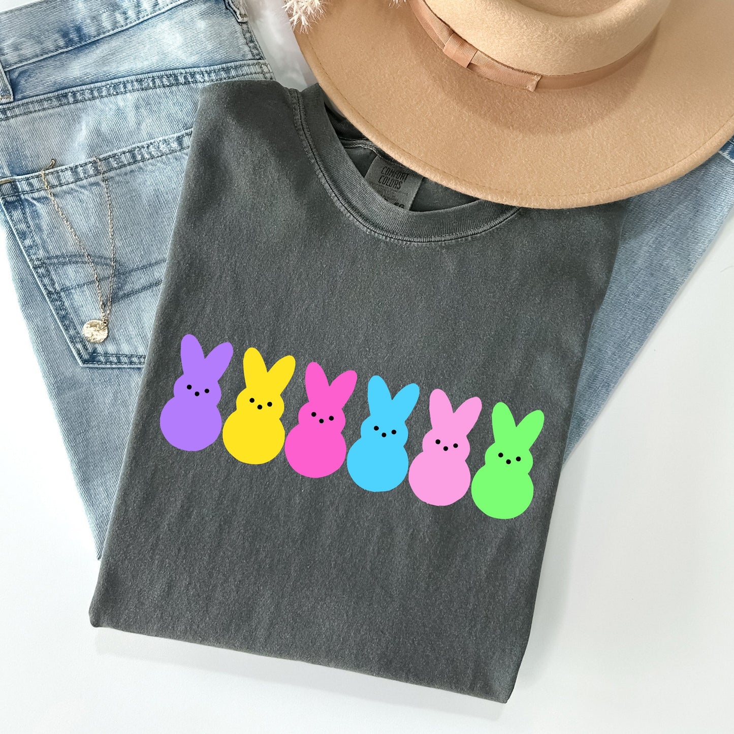 Retro Peeps, Easter Candy, Rabbit, Bunny Comfort Colors Tshirt