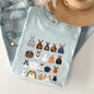 Colorful Rabbit Breeds, Rabbits In A Row, Easter Comfort Colors Tshirt