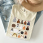 Colorful Rabbit Breeds, Rabbits In A Row, Easter Comfort Colors Tshirt