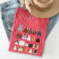 Colorful Rabbit Breeds, Rabbits In A Row, Easter Comfort Colors Tshirt