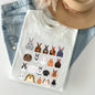 Colorful Rabbit Breeds, Rabbits In A Row, Easter Comfort Colors Tshirt