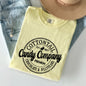 Cottontail Candy Company, Retro Sign, Easter Comfort Colors Tshirt