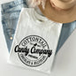 Cottontail Candy Company, Retro Sign, Easter Comfort Colors Tshirt