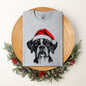 Boxer, Santa, Dog, Christmas, Dog Lover, Pet T-Shirt Comfort Colors T-Shirt