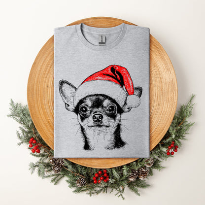 Chihuahua, Santa, Dog, Christmas, Dog Lover, Pet T-Shirt Comfort Colors T-Shirt