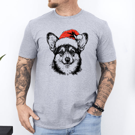 Corgi, Santa, Dog, Christmas, Dog Lover, Pet T-Shirt Comfort Colors T-Shirt