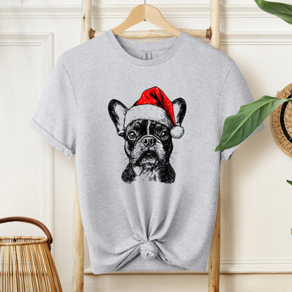 Frenchie, Santa, French Bulldog, Christmas, Dog Lover, Pet T-Shirt Comfort Colors T-Shirt