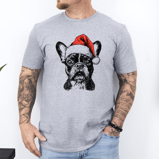 Frenchie, Santa, French Bulldog, Christmas, Dog Lover, Pet T-Shirt Comfort Colors T-Shirt