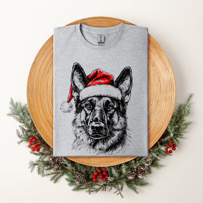 German Shepherd, Santa, Dog, Christmas, Dog Lover, Pet T-Shirt Comfort Colors T-Shirt