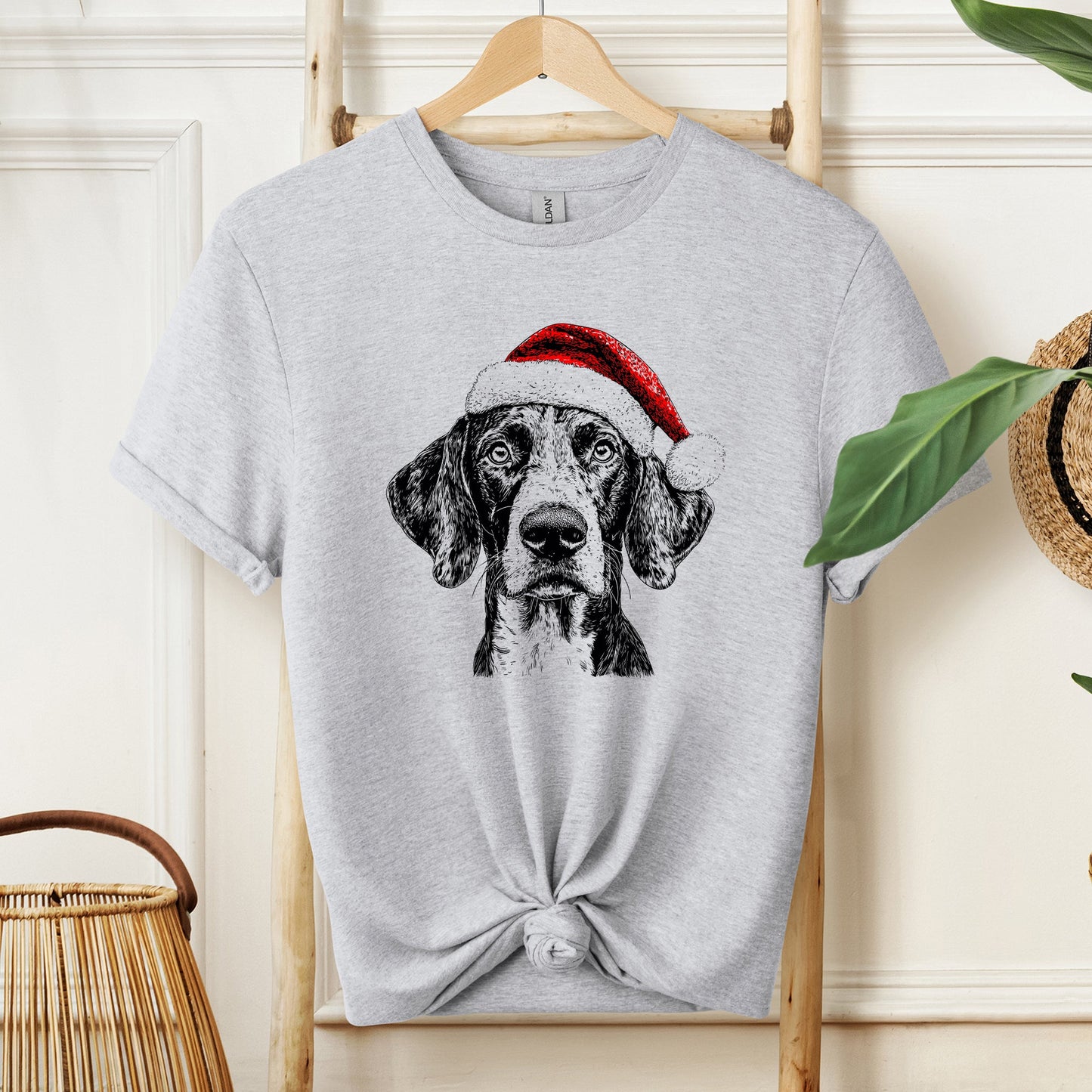 German Shorthaired, Santa, Dog, Christmas, Dog Lover, Pet T-Shirt Comfort Colors T-Shirt