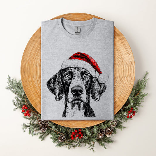German Shorthaired, Santa, Dog, Christmas, Dog Lover, Pet T-Shirt Comfort Colors T-Shirt