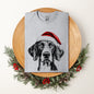 German Shorthaired, Santa, Dog, Christmas, Dog Lover, Pet T-Shirt Comfort Colors T-Shirt