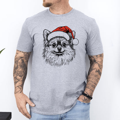 Pomeranian, Santa, Dog, Christmas, Dog Lover, Pet T-Shirt Comfort Colors T-Shirt