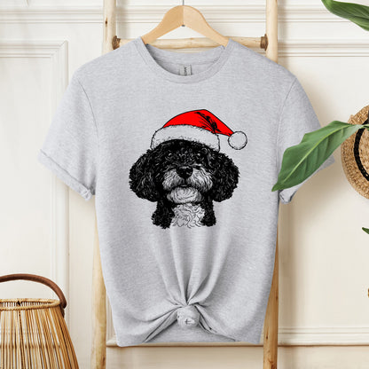 Portuguese Water Dog, Santa, Dog, Christmas, Dog Lover, Pet T-Shirt Comfort Colors T-Shirt