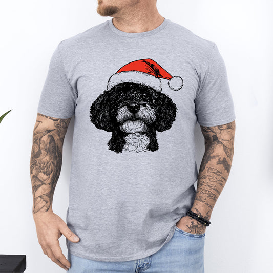 Portuguese Water Dog, Santa, Dog, Christmas, Dog Lover, Pet T-Shirt Comfort Colors T-Shirt