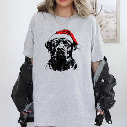 Rottweiler, Santa, Dog, Christmas, Dog Lover, Pet T-Shirt Comfort Colors T-Shirt