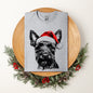 Scottish Terrier, Santa, Scotty Dog, Christmas, Dog Lover, Pet T-Shirt Comfort Colors T-Shirt