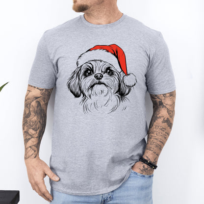 Shih Tzu, Santa, Dog, Christmas, Dog Lover, Pet T-Shirt Comfort Colors T-Shirt
