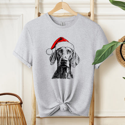 Weimaraner, Santa, Dog, Christmas, Dog Lover, Pet T-Shirt Comfort Colors T-Shirt
