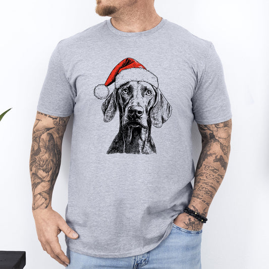 Weimaraner, Santa, Dog, Christmas, Dog Lover, Pet T-Shirt Comfort Colors T-Shirt