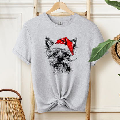 Yorkie, Santa, Yorkshire Terrier Dog, Christmas, Dog Lover, Pet T-Shirt Comfort Colors T-Shirt