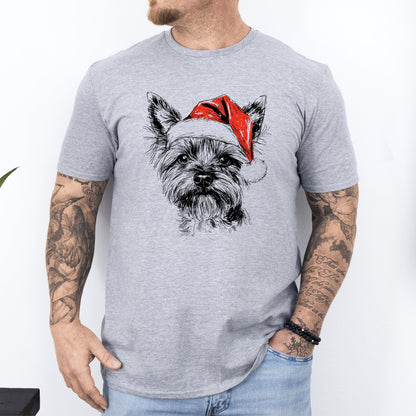 Yorkie, Santa, Yorkshire Terrier Dog, Christmas, Dog Lover, Pet T-Shirt Comfort Colors T-Shirt