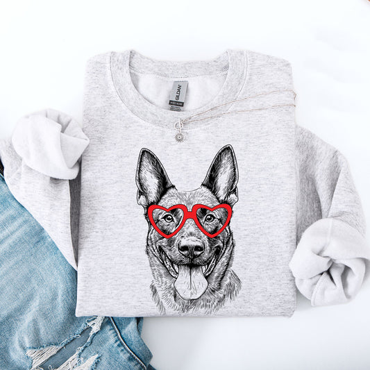 Belgian Malinois, Pet, Dog Breed, Valentine's Sweatshirt