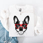 Boston Terrier, Pet, Dog Breed, Valentine's Sweatshirt
