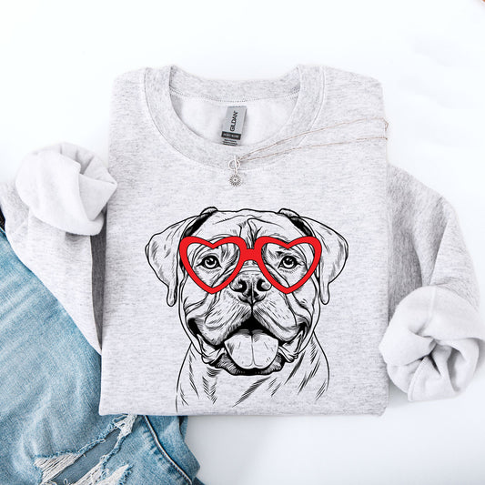 Bull Mastiff, Pet, Dog Breed, Valentine's Sweatshirt