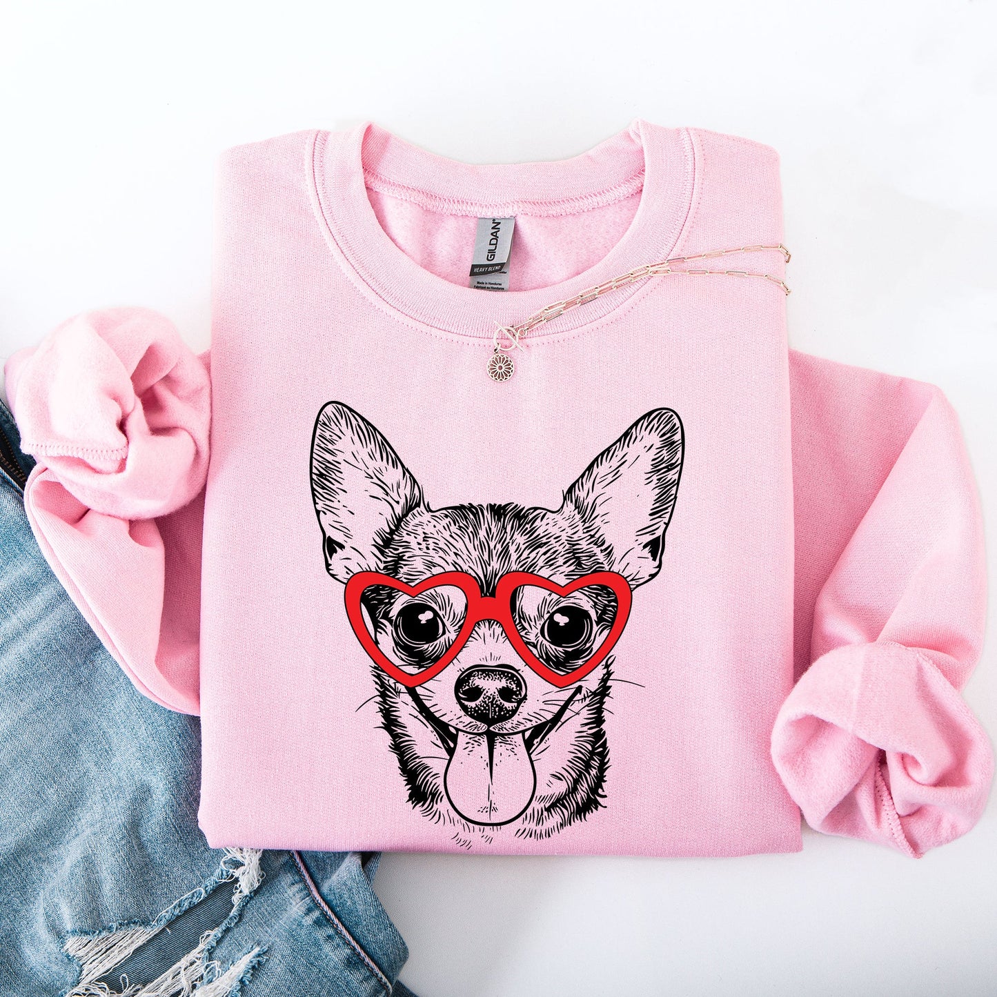 Chihuahua, Pet, Dog Breed, Valentine's Sweatshirt