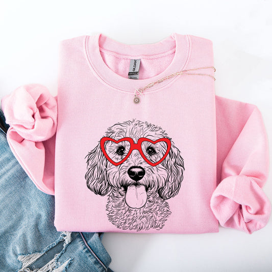 Cockapoo, Pet, Dog Breed, Valentine's Sweatshirt