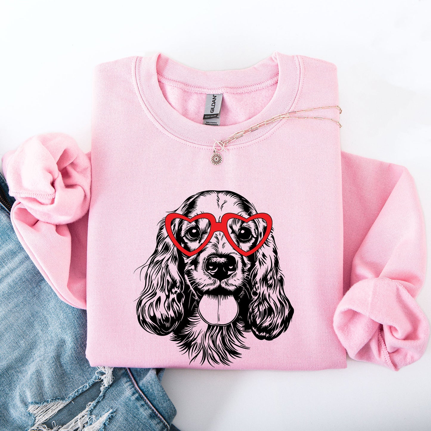 Cocker Spaniel, Pet, Dog Breed, Valentine's Sweatshirt