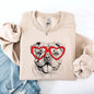 English Bulldog, Pet, Dog Breed, Valentine's Sweatshirt
