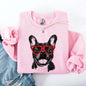Frenchie, French Bulldog, Pet, Dog Breed Valentine's Sweatshirt