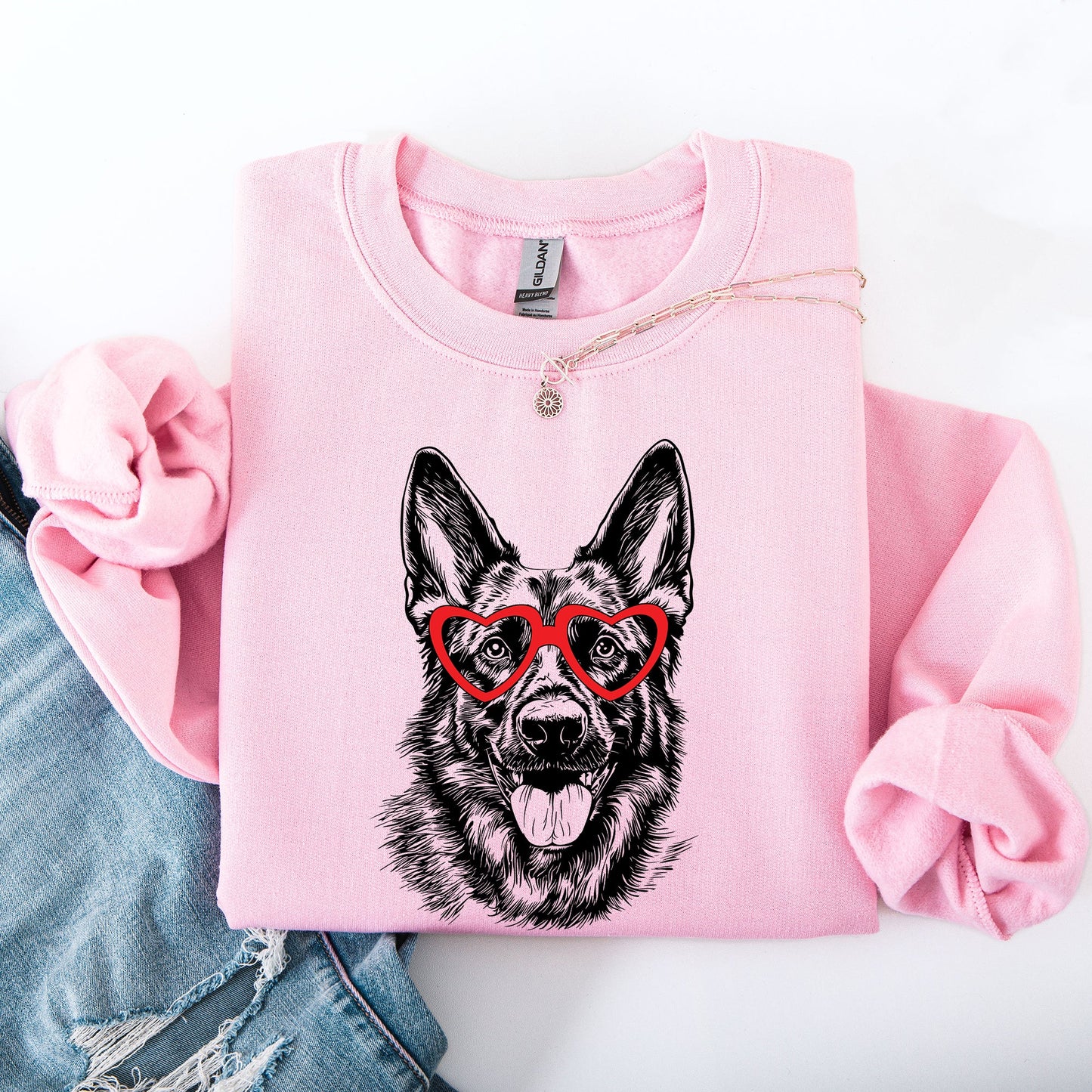 German Shepherd, Pet, Dog Breed, Valentine's Sweatshirt