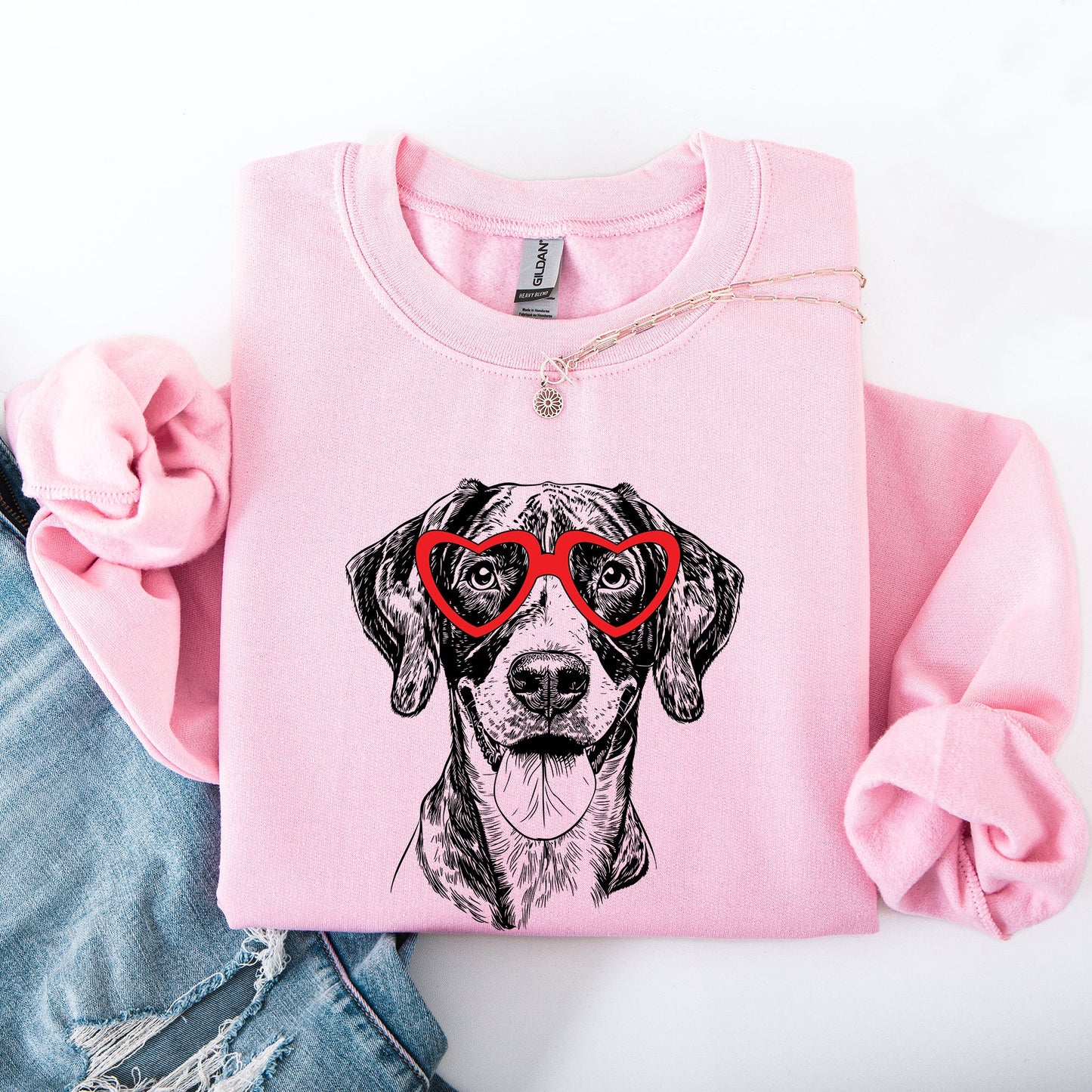 German Shorthaired, Pet, Dog Breed, Valentine's Sweatshirt