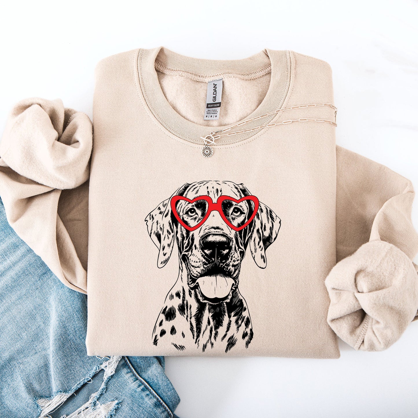 Great Dane, Pet, Dog Breed, Valentine's Sweatshirt