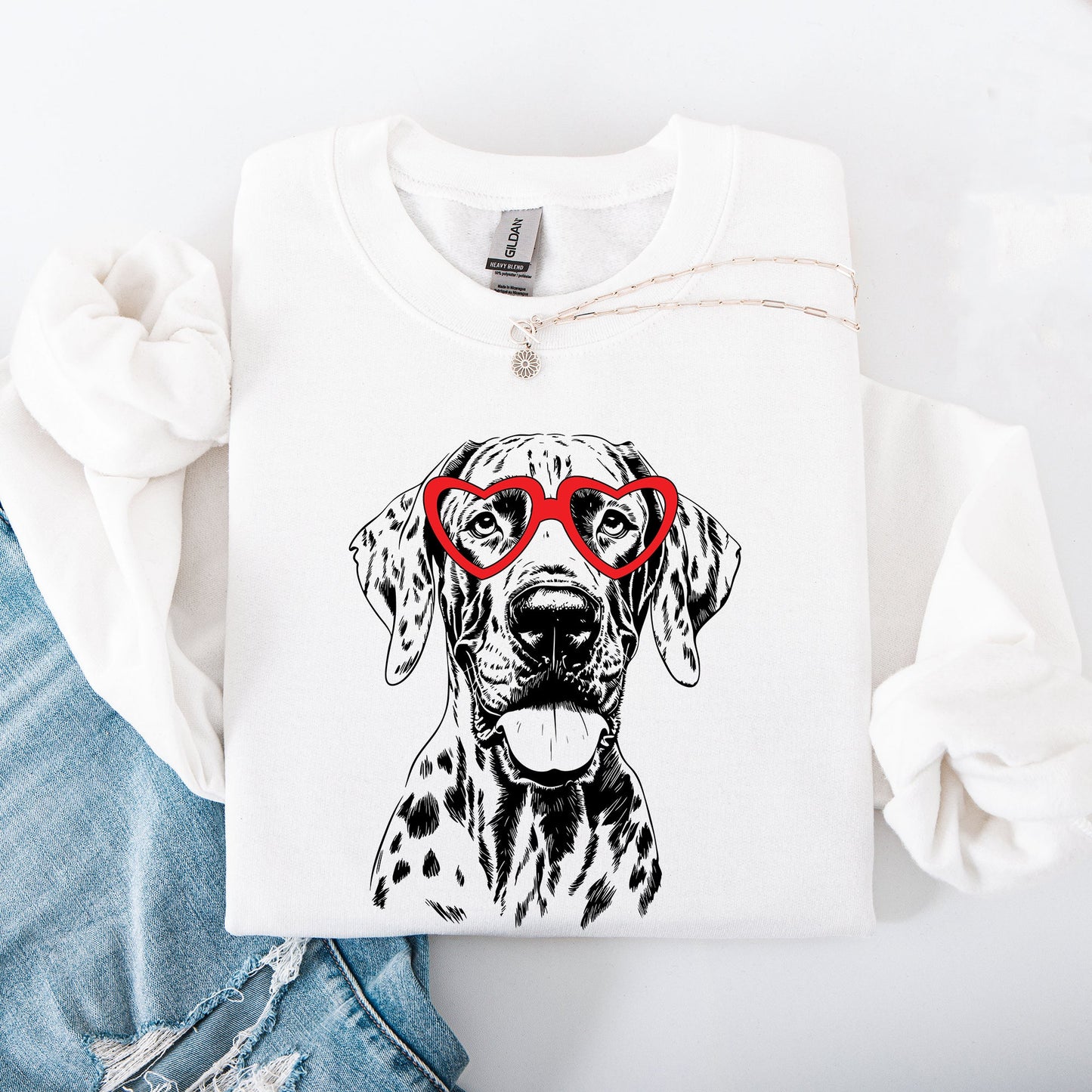 Great Dane, Pet, Dog Breed, Valentine's Sweatshirt
