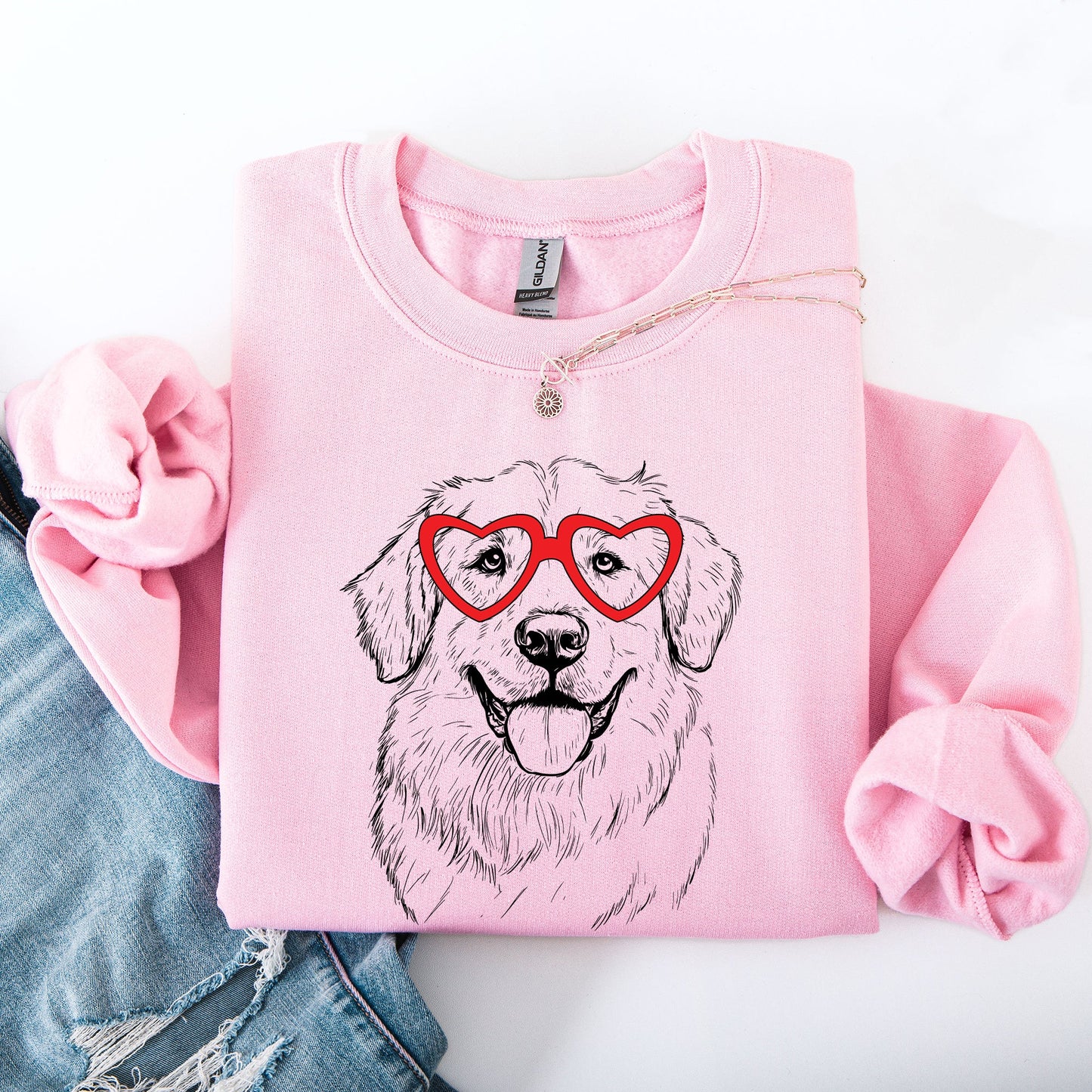 Great Pyrenees, Pet, Dog Breed, Valentine's Sweatshirt