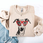 Grey Hound, Pet, Dog Breed, Valentine's Sweatshirt