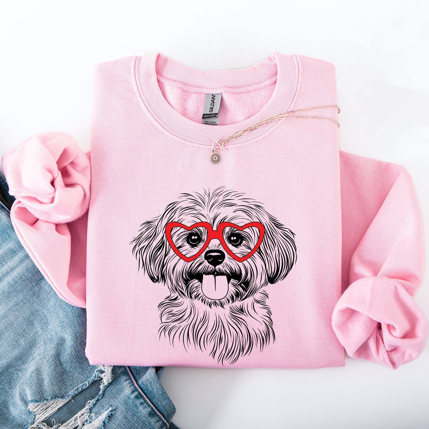 Havanese, Pet, Dog Breed, Valentine's Sweatshirt