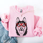 Husky, Pet, Dog Breed, Valentine's Sweatshirt